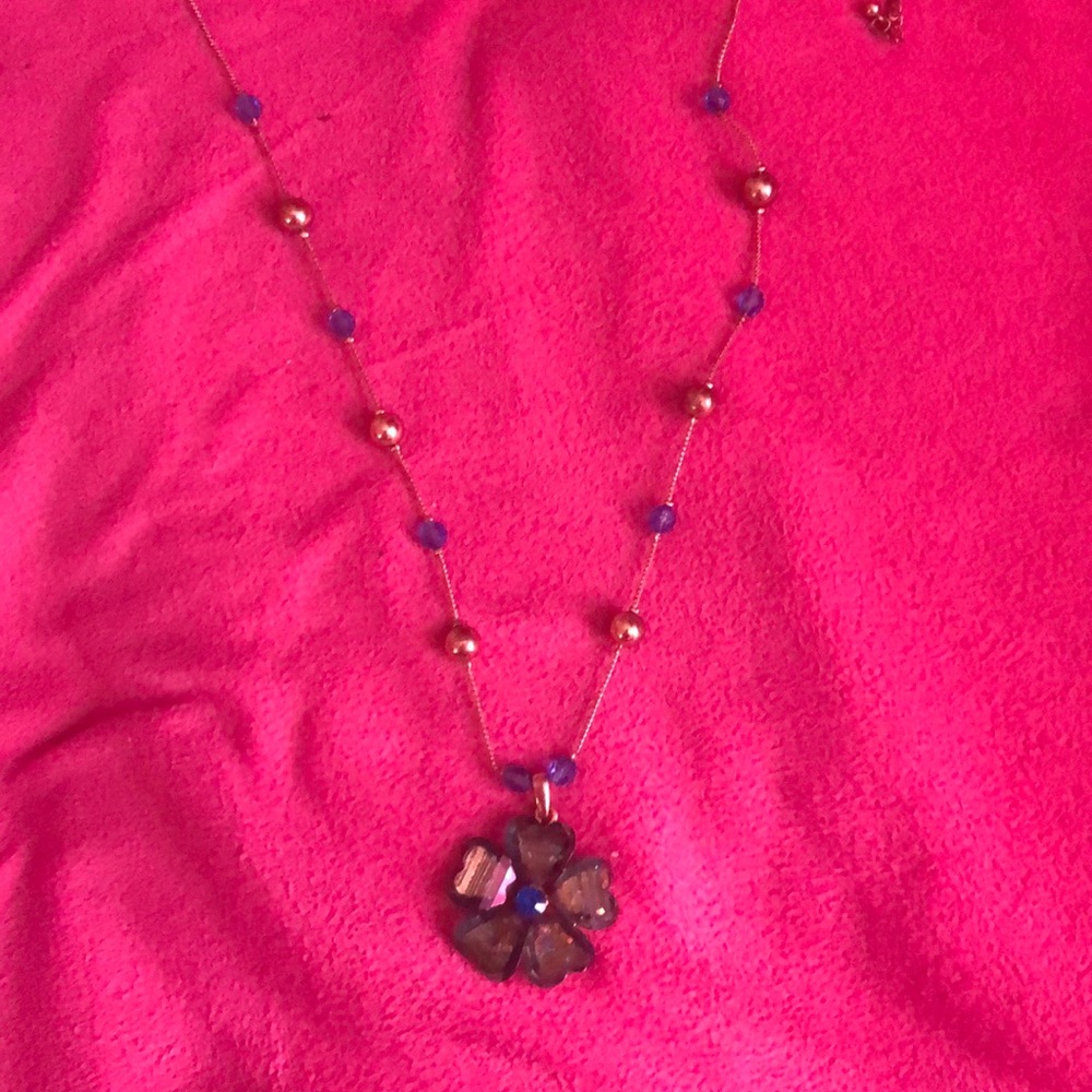 Blue and gold vintage hand made jewelry